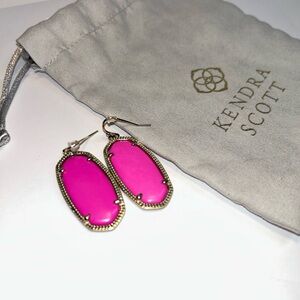 Kendra Scott Fuchsia Statement Earrings